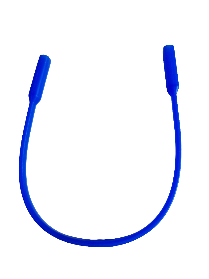 Kinderzonnebril bandje siliconen blauw
